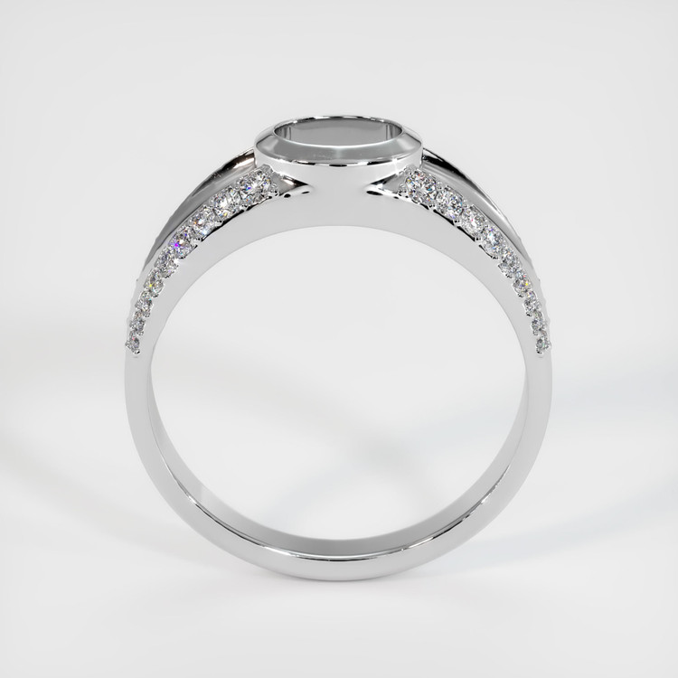 14K White Gold Men's Ring Setting