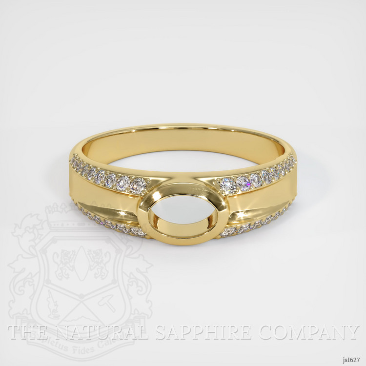 10K Yellow Gold Men's Ring Setting