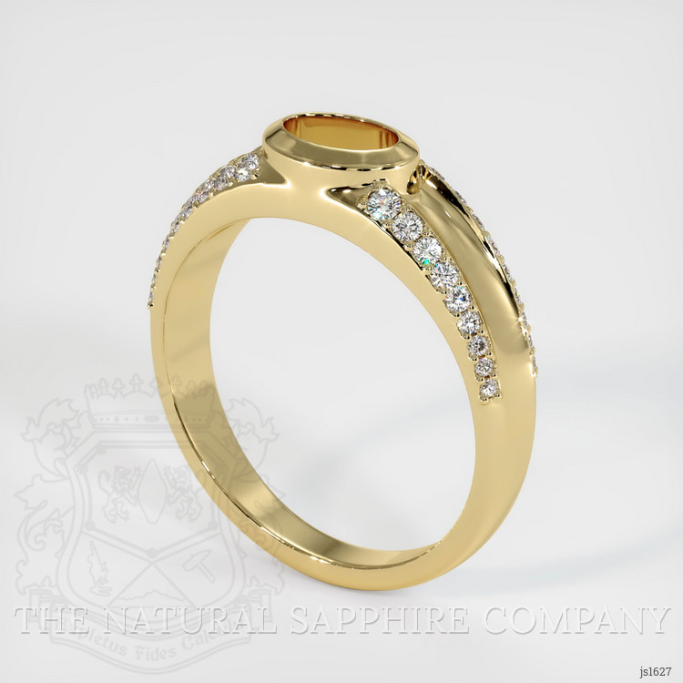 18K Yellow Gold Men's Ring Setting