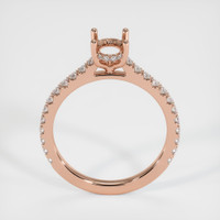 14K Rose Gold Pave Ring Setting Image