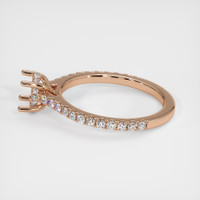 18K Rose Gold Pave Ring Setting Image