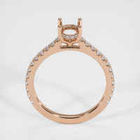 18K Rose Gold Pave Ring Setting Image
