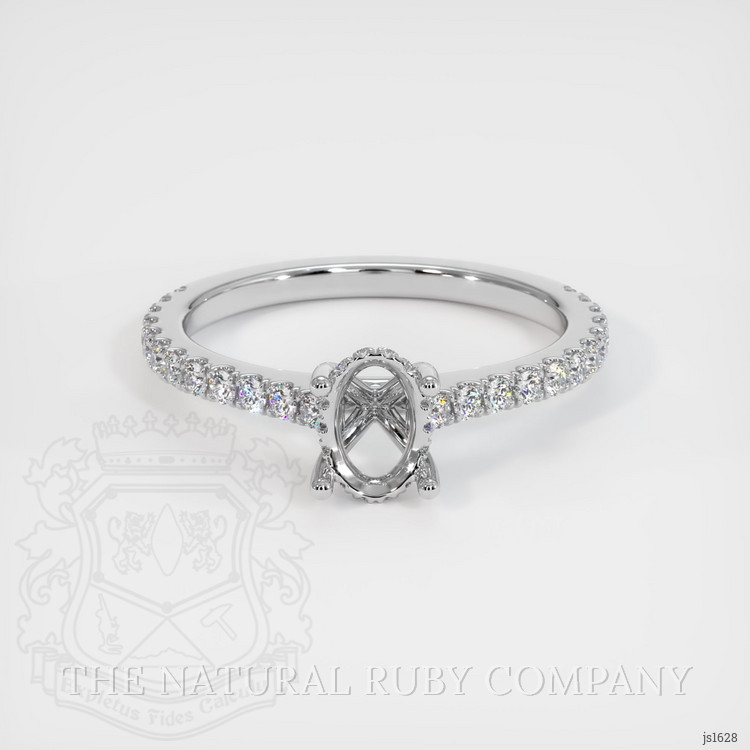 Silver Pave Ring Setting