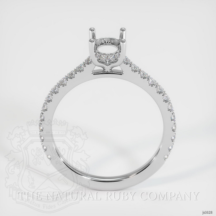 10K White Gold Pave Ring Setting