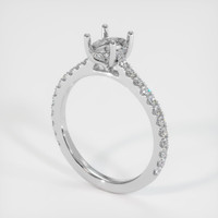 18K White Gold Pave Ring Setting Video