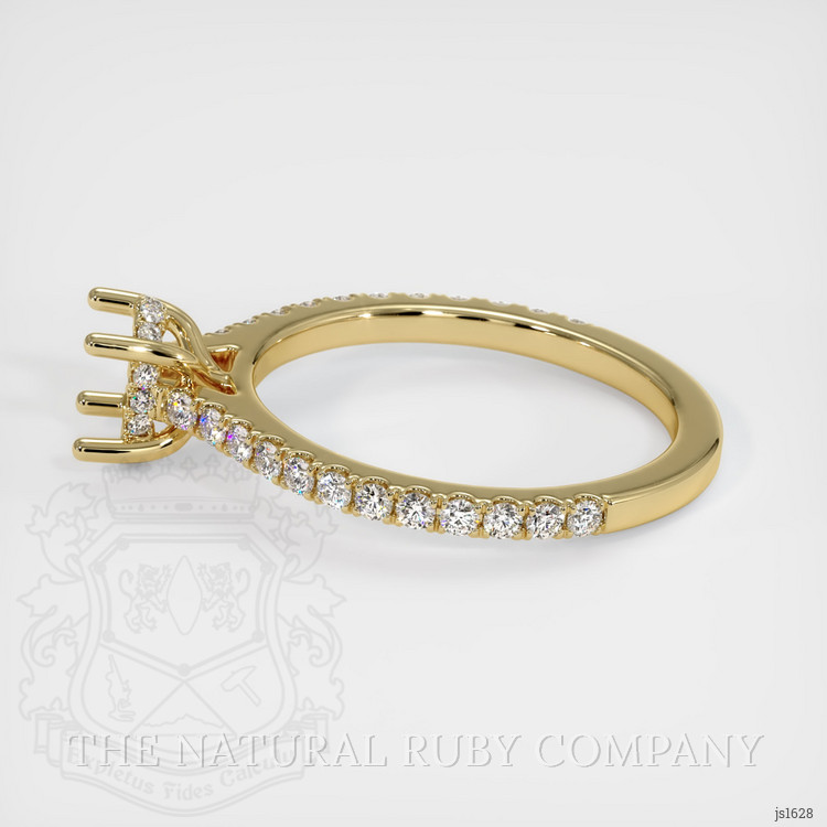 10K Yellow Gold Pave Ring Setting