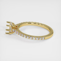 18K Yellow Gold Pave Ring Setting Image