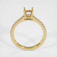 18K Yellow Gold Pave Ring Setting Image