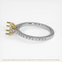 18K Yellow & White Pave Ring Setting Image