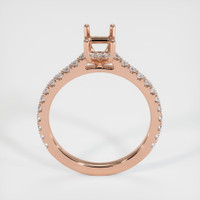 14K Rose Gold Pave Ring Setting Image