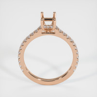 18K Rose Gold Pave Ring Setting Image