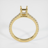 14K Yellow Gold Pave Ring Setting Image