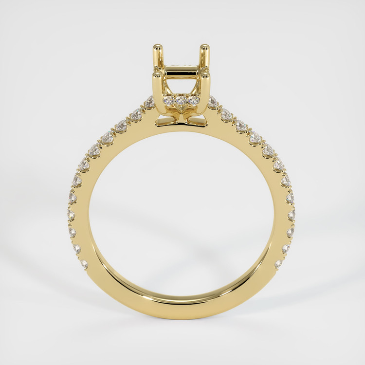 14K Yellow Gold Pave Ring Setting