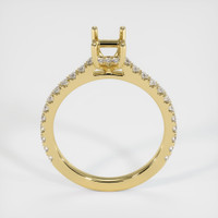 18K Yellow Gold Pave Ring Setting Image