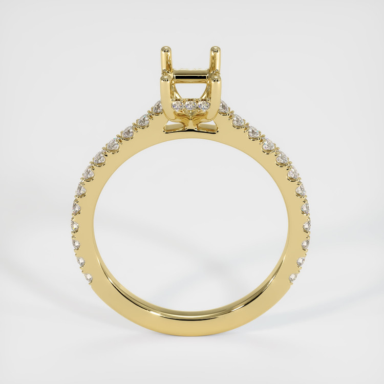 18K Yellow Gold Pave Ring Setting