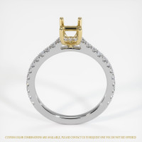 14K Yellow & White Pave Ring Setting Image