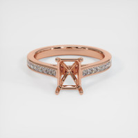 14K Rose Gold Accent Stones Ring Setting Image