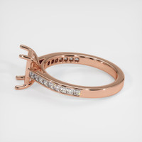 14K Rose Gold Accent Stones Ring Setting Image