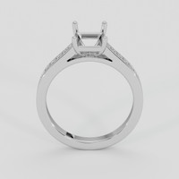 14K White Gold Accent Stones Ring Setting Image