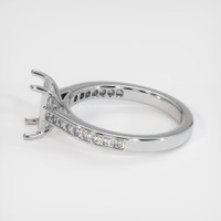 18K White Gold Accent Stones Ring Setting Image
