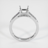 18K White Gold Accent Stones Ring Setting Image