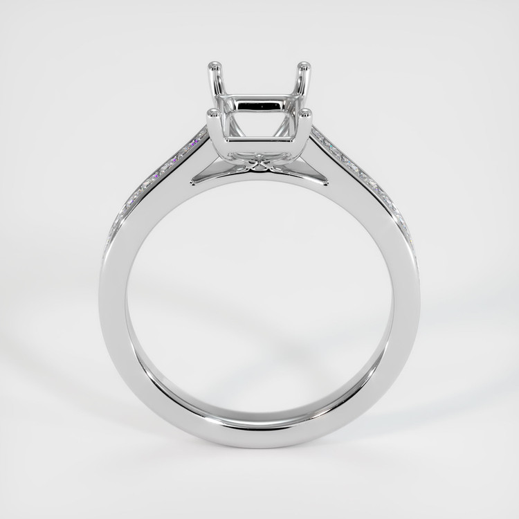 18K White Gold Accent Stones Ring Setting