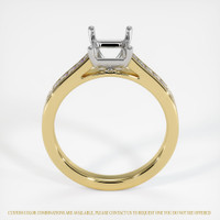 18K White & Yellow Accent Stones Ring Setting Image