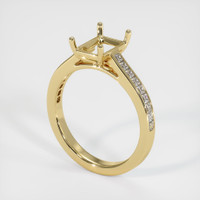10K Yellow Gold Accent Stones Ring Setting Video