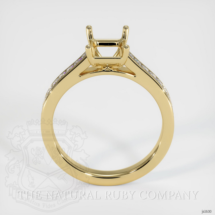 10K Yellow Gold Accent Stones Ring Setting