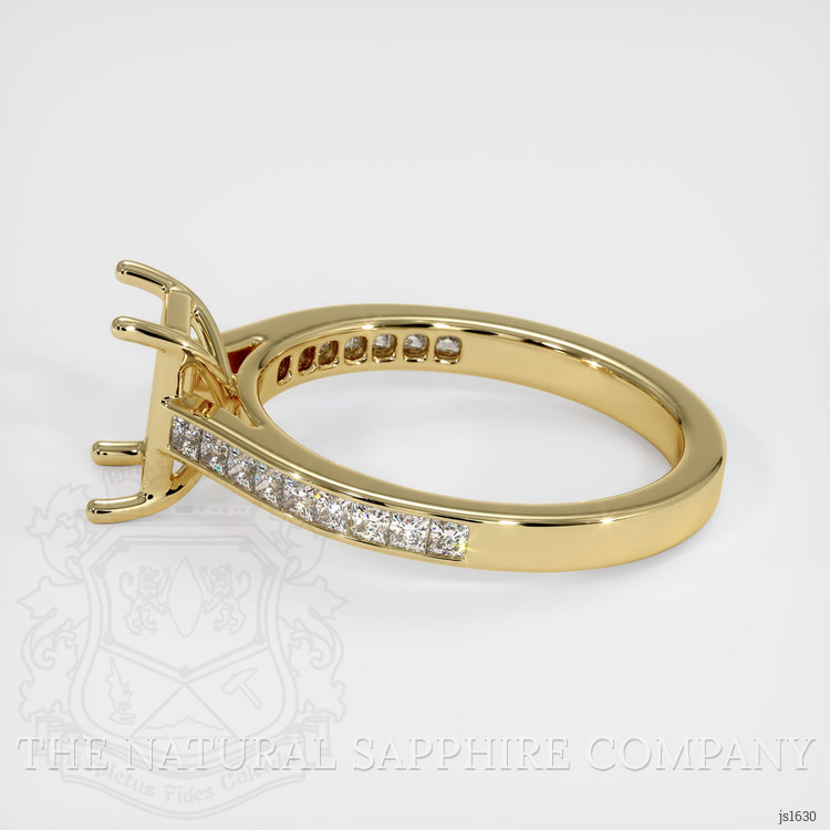 14K Yellow Gold Accent Stones Ring Setting