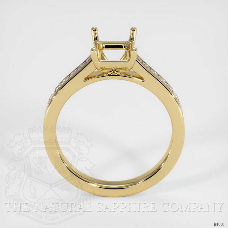 14K Yellow Gold Accent Stones Ring Setting