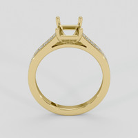 18K Yellow Gold Accent Stones Ring Setting Image