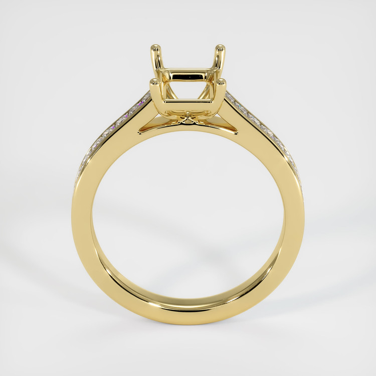 18K Yellow Gold Accent Stones Ring Setting