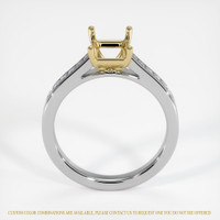 14K Yellow & White Accent Stones Ring Setting Image