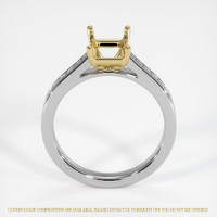 18K Yellow & White Accent Stones Ring Setting Image