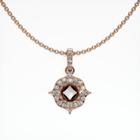 14K Rose Gold Pave Pendant Setting Video