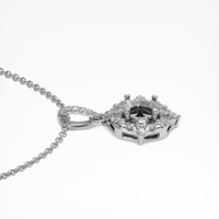 10K White Gold Pave Pendant Setting Image