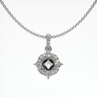 18K White Gold Pave Pendant Setting Video