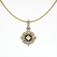 18K Yellow Gold Pave Pendant Setting Video