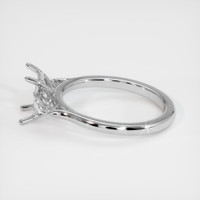 10K White Gold Three Stone Ring Setting Image
