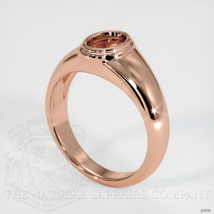 14K Rose Gold Men's Ring Setting