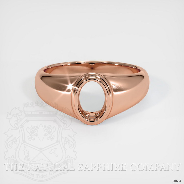 14K Rose Gold Men's Ring Setting