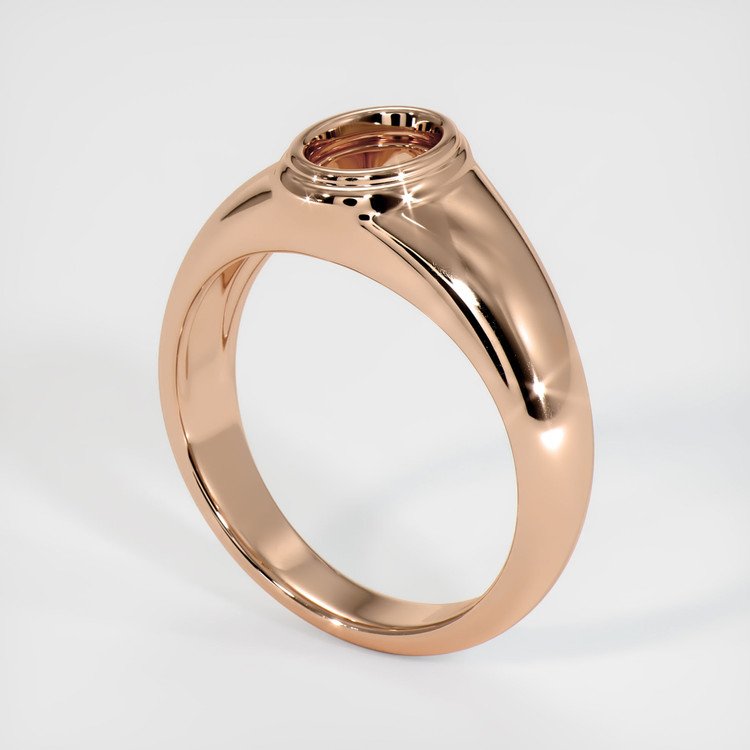 18K Rose Gold Men's Ring Setting