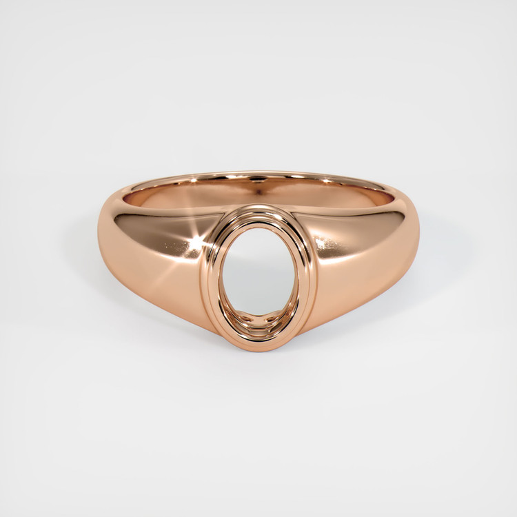 18K Rose Gold Men's Ring Setting