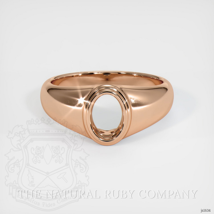 18K Rose Gold Men's Ring Setting