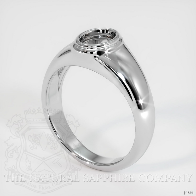 10K White Gold Men's Ring Setting
