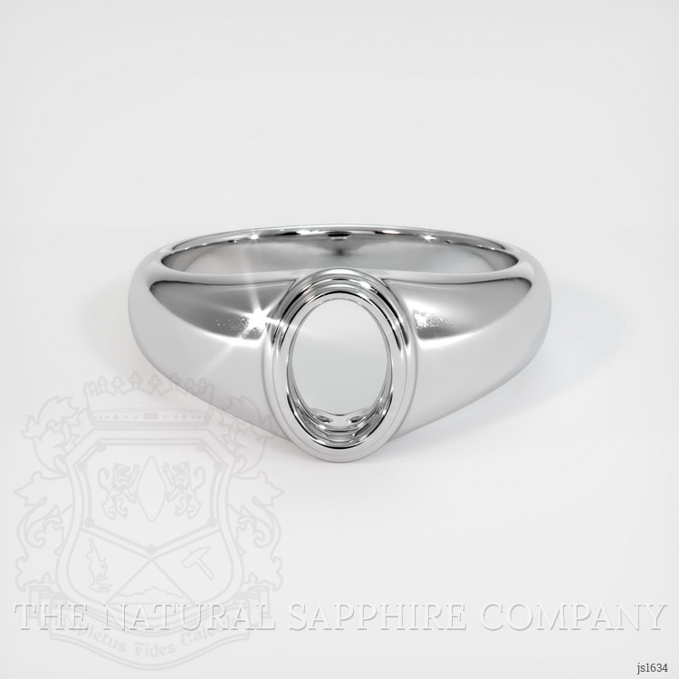 10K White Gold Men's Ring Setting