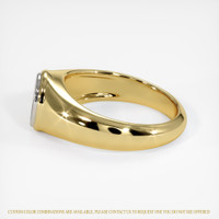 14K White & Yellow Men's Ring Setting Image