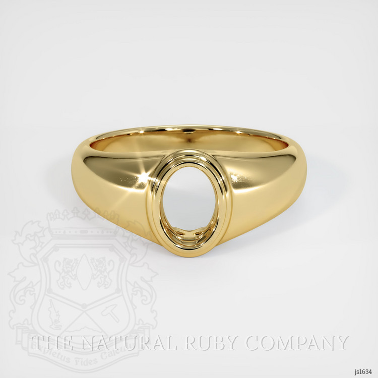 14K Yellow Gold Men's Ring Setting