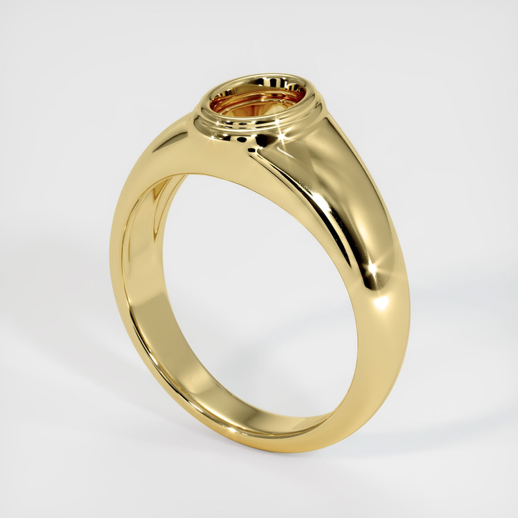 18K Yellow Gold Men's Ring Setting